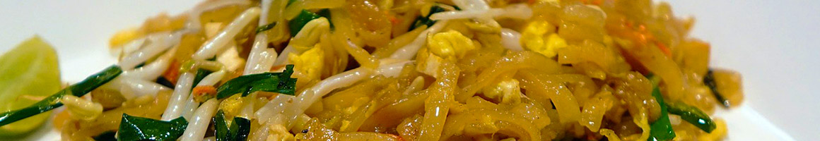 Eating Thai Vegetarian at Suwana's Thai Orchid Restaurant restaurant in Asheville, NC.